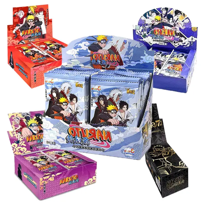 Wholesale Kayou Narutoes Booster Collection Star Heritage Hokage and Shippuden Chapter Cards Printed Paper Game Playing Cards