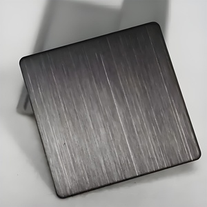 Yüksek kalite fabrika işlenmiş 300 serisi siyah titanyum <span class=keywords><strong>304</strong></span> SS paslanmaz çelik fırçalanmış kaplama bükme kesme kaynak mevcut - Product Image 5
