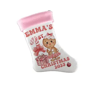 Wholesale Luxury Felt Christmas Stockings with Candy Christmas Decorations