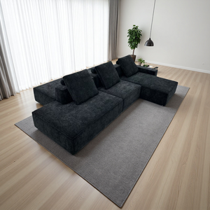 カスタムメイド 張地 セクショナルソファセット リビングルーム家具 北欧モダンデザイン 高級工場製 快適 - Product Image 5