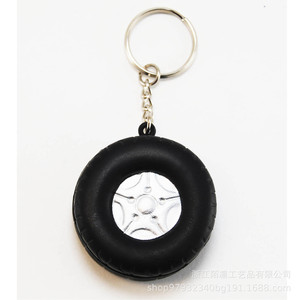 Pu Tire Keychain Fidget Toy High <b>Rebound</b> Stress Relief Unisex 14 Years Up - Product Image 1