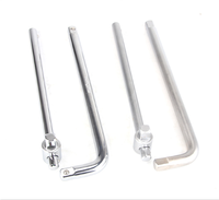 Clé de poignée type T coulissante 1/2 pouces, outils manuels pour quincaillerie automobile, clé d'extension chromée type L