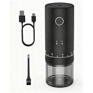 2025 New 38 Levels Adjustment Ceramic Square <b>Mini</b> Coffee Bean Grinding Machine USB Rechargeable Portable Electric Stocked - Product Image 1