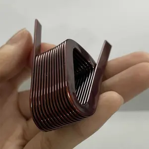 Flat Wire Helical Enameled Copper Winding Coil For Inductor