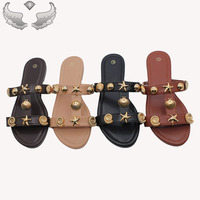 Sandales et pantoufles pour femmes de haute qualité, décontractées, avec logo personnalisé, emballage tendance, confortables et à la mode