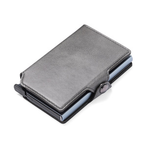 New Style Rfid Protection Pu Leather Smart <b>Wallet</b> Cartera Ultra Thin Business Cardholder Pop up Credit Card <b>Holder</b> for Men - Product Image 2