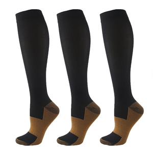 Meias de Compressão Esportivas de Alta Qualidade até o Joelho, Meias de Compressão Graduada de Bambu Personalizadas e Modernas - Product Image 1