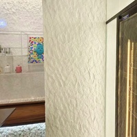 Panneau mural en pierre artificielle flexible moderne beige, matériaux Phomi MCM, revêtement mural intérieur et extérieur en pierre bon marché pour hôtel