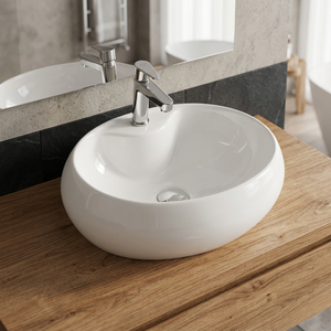 อ่างล้างหน้าเครื่องสุขภัณฑ์ Lavabo ซัพพลายเออร์ห้องน้ำเซรามิกโต๊ะอ่างล้างจานอ่างล้างจานในครัวลึกซักผ้าอ่างล้างจาน Gloria รุ่น - Product Image 6