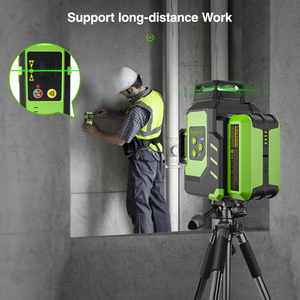<span class=keywords><strong>Huepar</strong></span>-láser de larga duración de trabajo <span class=keywords><strong>3D</strong></span> LS03CG, nivelado automático, niveles láser con funda de transporte dura - Product Image 5