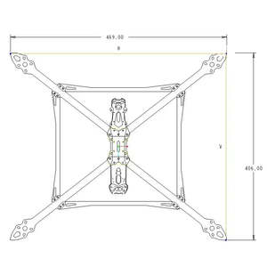 V2 Mark4ใหม่ชุดกล้องโดรนสำหรับแข่งโดรนขนาด13นิ้ว539มม. 3K ทำจากคาร์บอนไฟเบอร์เต็มรูปแบบกรอบทรัฟเฟิลยาว - Product Image 1