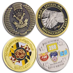 Großhandels sammlung Gravierte antike Vergoldung Weiche harte 2d 3d Logo Messing Kupfer Blank Challenge Metall Emaille Custom Münzen
