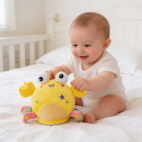 Jouet en peluche crabe musical chantant et dansant électrique personnalisé pour bébés et tout-petits