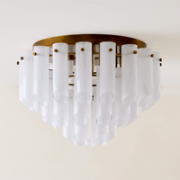 Lustre rond en verre de luxe, art moderne, pour salon, maison, villa