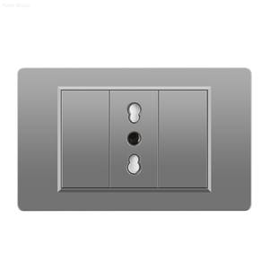 Italian Standard Dual Power Supply Wall <b>Socket</b> with Dual USB-C Outputs 20A Touch Panel Light Switch (PC Material) - Product Image 2