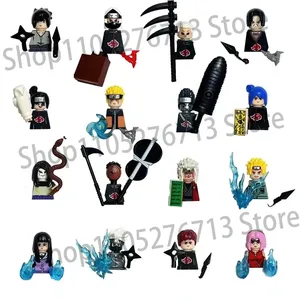 Blocchi da Costruzione di Sasuke, Kakashi e Akatsuki, Mattoncini di <span class=keywords><strong>Naruto</strong></span>, <span class=keywords><strong>Action</strong></span> Figure Anime, Giocattoli da Assemblare, Regali di Compleanno - Product Image 2