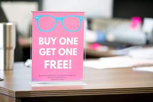 Supports de panneaux en plastique acrylique, Double face, présentoirs de logo pour l'école et les entreprises - Product Image 5