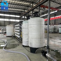 Système de traitement d'eau par osmose inverse (RO) centralisé commercial pour l'eau potable publique des écoles, hôpitaux et hôtels, 10 tonnes/heure
