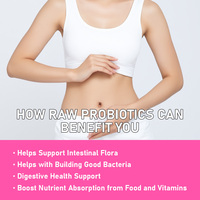 Probiotiques pour femmes en capsules OEM ODM avec mélange de probiotiques pour stimuler la santé digestive, compléments alimentaires naturels à base de plantes en capsules