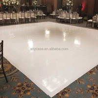 Plancher de danse en bois moderne, simple et professionnel avec bords en contreplaqué et en aluminium, planches portables pour mariages et événements