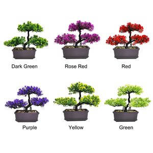Vente en gros de petits arbres bonsaï artificiels en plastique pour la décoration intérieure, Noël, mariages, Halloween, remise de diplômes, plante artificielle en pot - Product Image 4