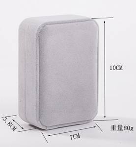 Cajas de Embalaje Rectangulares de Terciopelo Personalizadas al por Mayor, Exhibidores de Joyería de Cartón para Collares y Pendientes, Papel Premium con Logotipo Personalizado - Product Image 4