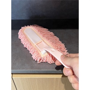 Plumero Electrostático de Microfibra Japonés, Cabezal Redondo Rosa, Juego de Cepillos de Limpieza Antiestáticos para Grietas - Product Image 4