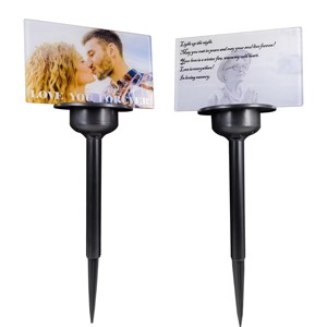 Lámpara <span class=keywords><strong>de</strong></span> decoración <span class=keywords><strong>de</strong></span> Cementerio Conmemorativo personalizada, sublimación <span class=keywords><strong>de</strong></span> energía solar, luz acrílica, regalo <span class=keywords><strong>de</strong></span> <span class=keywords><strong>amor</strong></span> perdido - Product Image 1