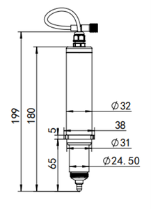 Sensor Digital de Cloro Libre sin Reactivos YG-CD/<span class=keywords><strong>DS</strong></span> 0-20mg/L, Sonda Electroquímica Desinfectante de Alta Precisión - Product Image 4
