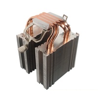 Éclairage universel pour intel LGA 775 1150 1151 1155 1156 1700 2011 AMD AM4 2-3 ventilateurs CPU refroidisseur 4/6 cuivre caloduc radiateur