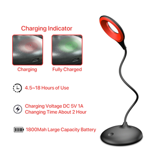 620 sana ~ 630/660/670nm luce rossa per la cura degli occhi 3 livelli di luminosità <span class=keywords><strong>a</strong></span> batteria/<span class=keywords><strong>lampada</strong></span> da tavolo per studio e lavoro di lettura - Product Image 6