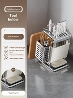 Nouveau support de rangement multifonctionnel en acier inoxydable pour couteaux et baguettes, modèle 2025, pour cuisine