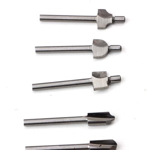 Hss Milling Cutter Set 3.2mm 10mm Length 2 Flutes For Woodworking And <b>Engraving</b> <b>Tools</b> - Product Image 2