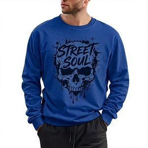 เสื้อสเวตเชิ้ตคอกลมผ้าฝ้ายฟลีซ 100% สำหรับผู้ชาย หนัก 350 GSM สวมใส่สบายในฤดูหนาว บริการ OEM ODM - Product Image 6