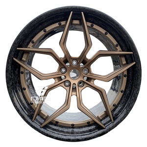 GVICHN Custom 2-Piece Bronze Carbon Fiber Forged Wheels New for Ferrari F8 F12 Mercedes-Benz C63 E63 for <span class=keywords><strong>Porsche</strong></span> for <span class=keywords><strong>911</strong></span> M3 M4 - Product Image 1