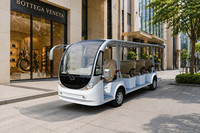 Autobús Turístico Eléctrico de Lujo Elite de 14 Plazas con Aire Acondicionado para Resorts VIP y Parques Temáticos Internacionales