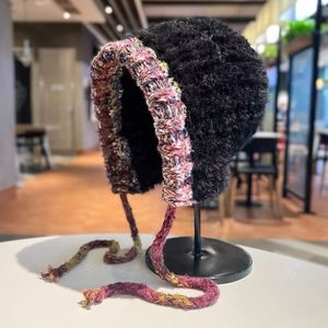 หมวกถักผ้ากำมะหยี่ 58-60 ซม. หมวกคลุมหูอุ่นสไตล์เกาหลีสำหรับผู้หญิงฤดูหนาว - Product Image 4