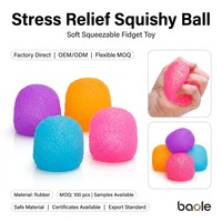 WholesalNice Kubus Pereda Stres Mainan Sensorik Fidget Karet Lembut Bentuk Es Batu Logo Kustom Tersedia Mainan Remas Langsung dari Pabrik