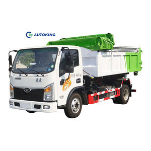 Chino Howo 4X2 6 Cbm a 8 Cbm Gancho Brazo Sistema hidráulico Elevador Contenedores Camión de basura a la venta - Product Image 2