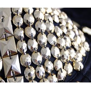 Corsetto Steampunk Sexy gotico da donna Push up <span class=keywords><strong>reggiseno</strong></span> <span class=keywords><strong>bustier</strong></span> corpetto CropTop scheggia di strass Lingerie Sexy <span class=keywords><strong>reggiseno</strong></span> rivetti corpetto - Product Image 4