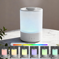 Humidificateur à vapeur silencieux, humidificateur à brume chaude pour chambre à coucher, grande capacité de 4 L, humidificateur à brume chaude sans filtre avec minuterie