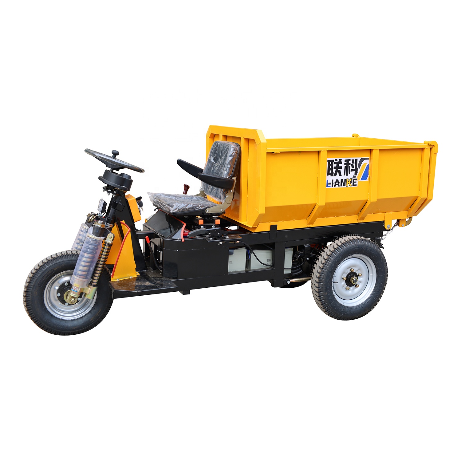 LK135 погрузочно-разгрузочное оборудование 3 wheeler, миниатюрный Электрический Горнодобывающий мини-самосвал