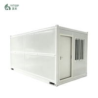 Casa Contenedor Plegable de Instalación Rápida y Conveniente, Casas Contenedor Plegables Multiusos para Almacenamiento Agrícola, Uso Comercial Temporal