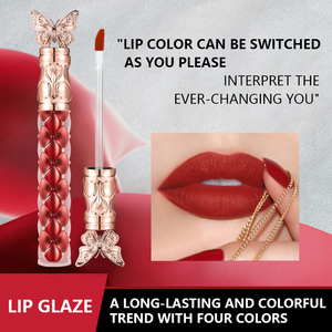 Brillant à lèvres mat en velours imperméable à l'eau longue durée O'cheal 4 couleurs magnifique glaçure à lèvres hydratante dodue de charme - Product Image 2