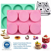 Molde de silicona para Navidad 2026, OEM ODM, LOGO personalizado, moldes 3D para hacer jabón, moldes festivos para tartas de queso, moldes para hornear en épocas festivas, al por mayor