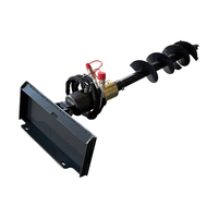 Tarière hydraulique compacte LANDHONOR avec moteur et trépan pour mini-chargeuse, service après-vente 1 an