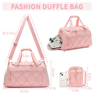 Bolsa Deportiva de Moda para Mujer, 40L, con Bolso Bandolera Pequeño, para Artículos Personales, Viajes, Mochila de Mano - Product Image 2