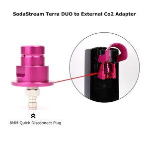 Adaptateur pour machine à eau gazeuse Duo Terra <span class=keywords><strong>Art</strong></span> M18*1.5 en alliage, valve à broche pour jet de CO2, corps de valve Sodastream pour <span class=keywords><strong>soda</strong></span> maison - Product Image 2