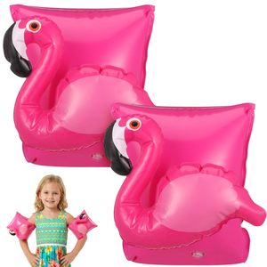 2 Piezas de Flotadores de Brazo para Niños con Diseño de Flamenco, Inflables de PVC para Niños y Niñas, para Entrenamiento de Seguridad en la Piscina, Estilo Aleatorio - Product Image 2