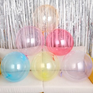 <span class=keywords><strong>Bobo</strong></span> globo transparente elástico PE plástico globo cristal Color 10/18/24/36 pulgadas suministros de decoración de fiesta - Product Image 1